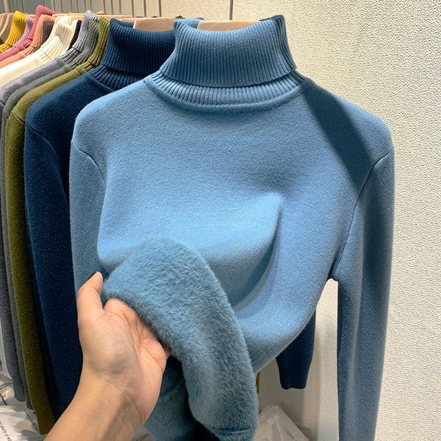Krohn-e | Übergroßer Kaschmir Damen Rollkragenpullover