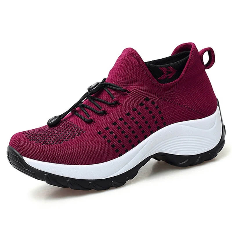 KROHN-E Damen Komfort-Schuhe Gepolsterte Einlegesohle Flexible Sohle