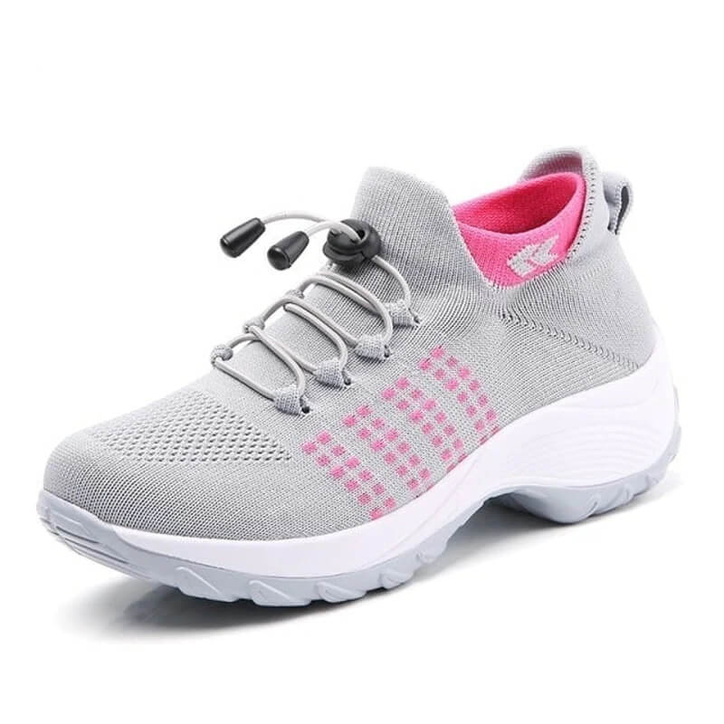 KROHN-E Damen Komfort-Schuhe Gepolsterte Einlegesohle Flexible Sohle