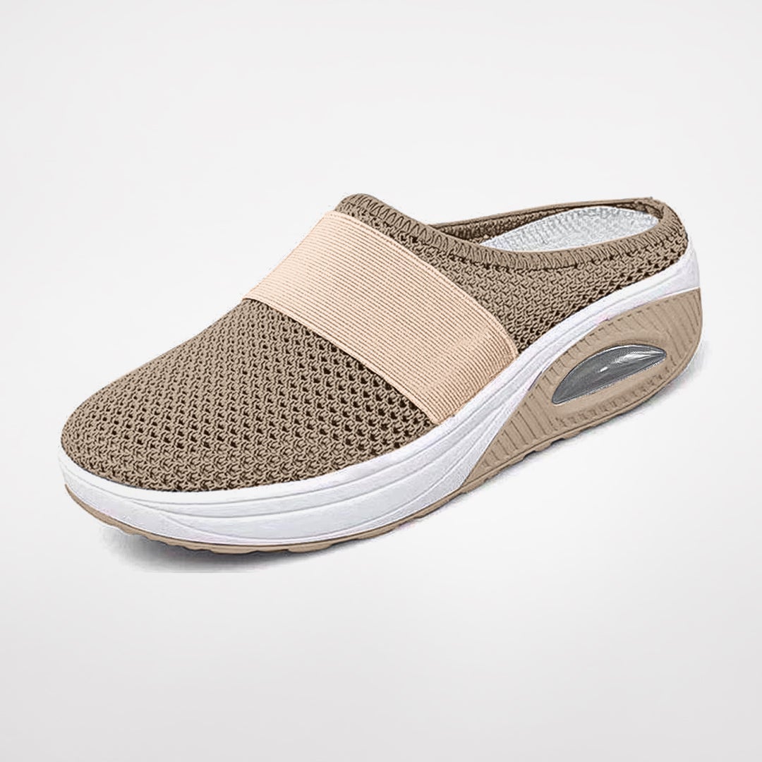 Elegante Mesh-Slipper mit Keilabsatz für Damen
