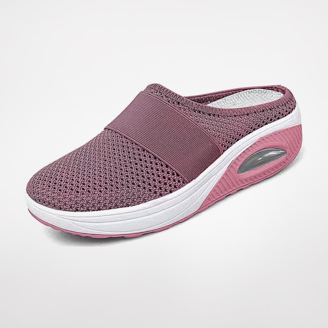 Elegante Mesh-Slipper mit Keilabsatz für Damen