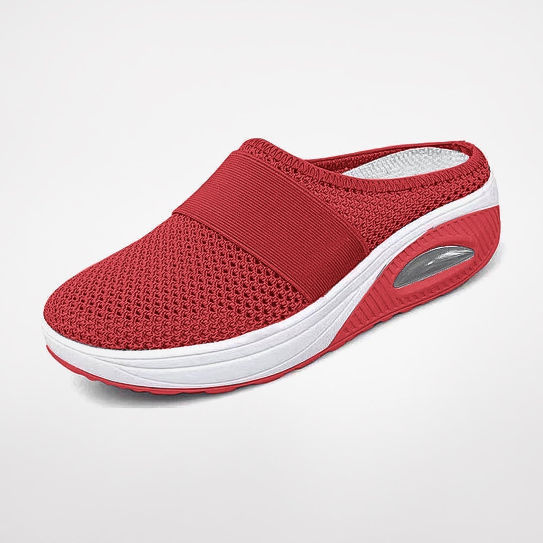 Elegante Mesh-Slipper mit Keilabsatz für Damen