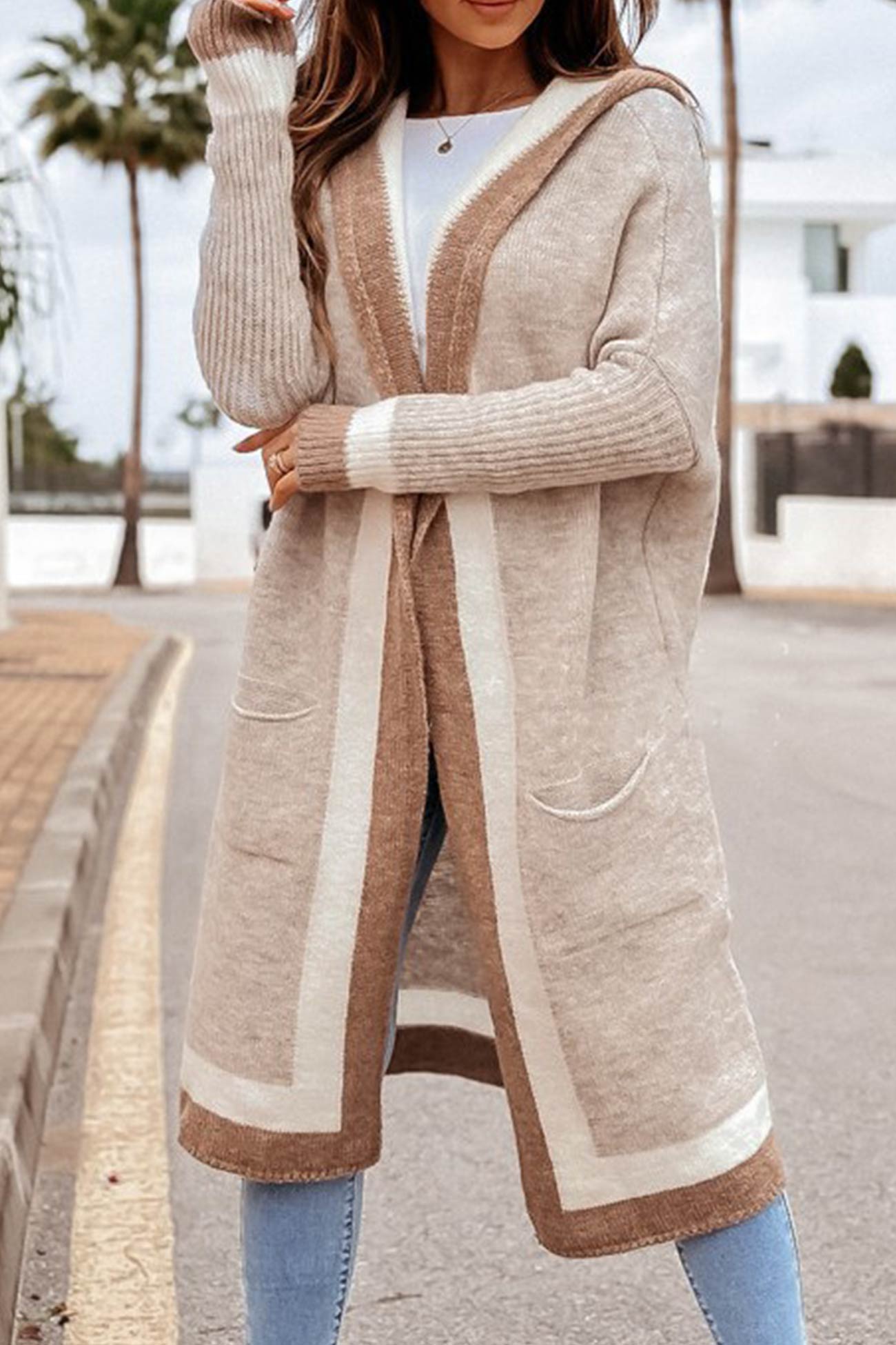 Krohn-e | Herbst Eleganz Kapuzen - Cardigan