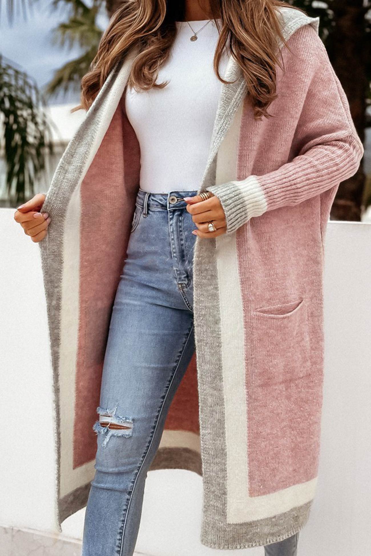Krohn-e | Herbst Eleganz Kapuzen - Cardigan