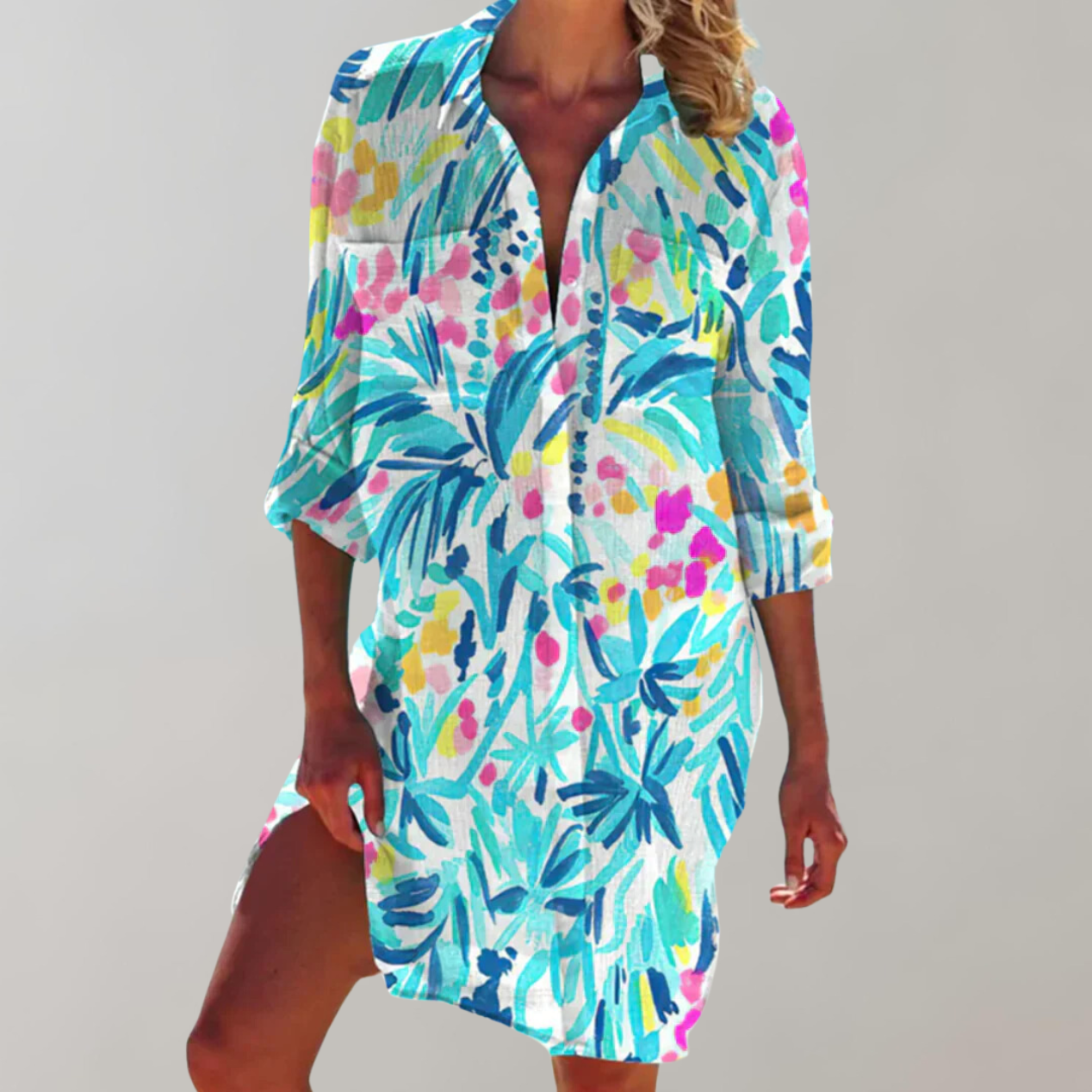 Sommerliches Midikleid Emma mit Muster