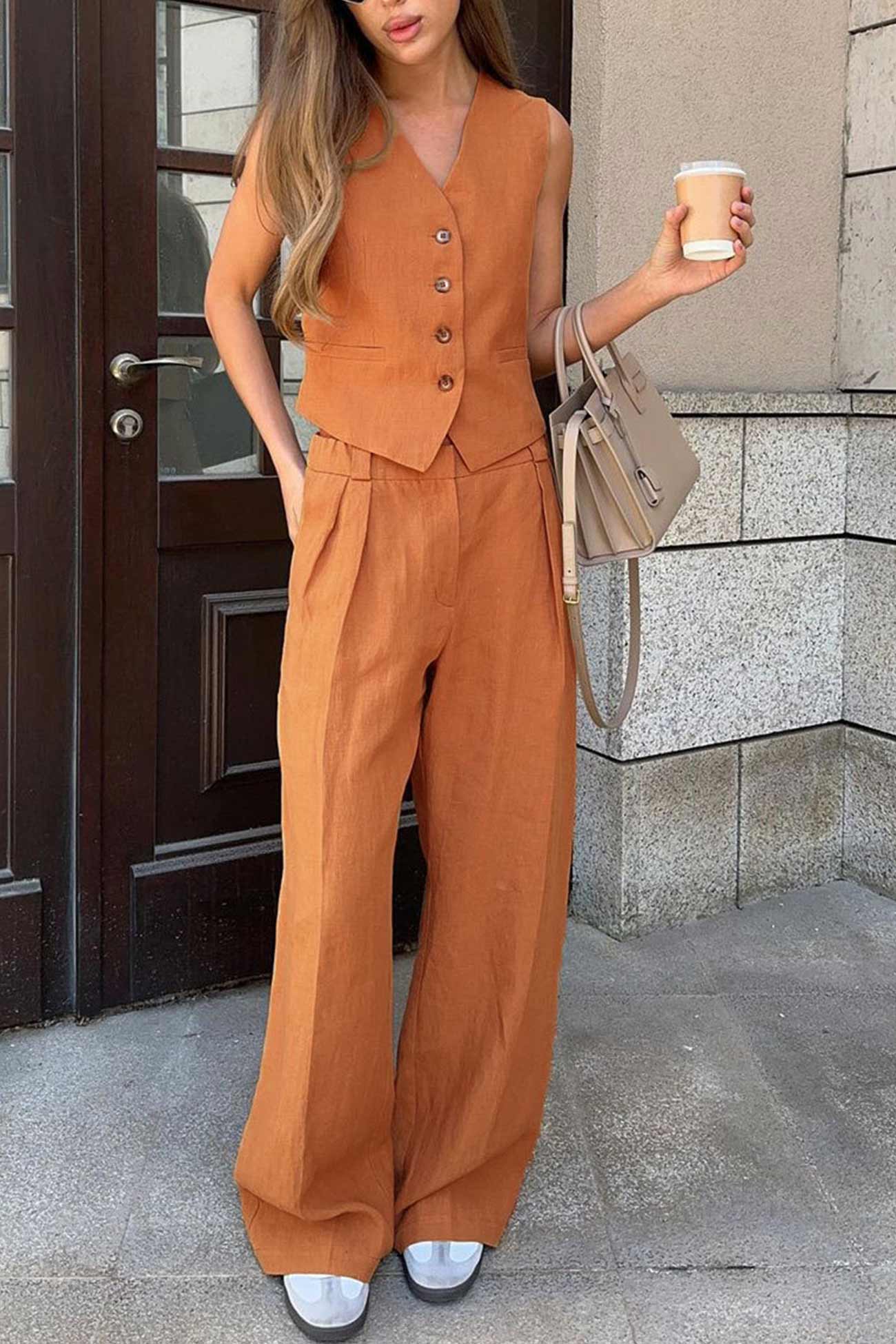 Fudus Leinen Tanktop und Hose