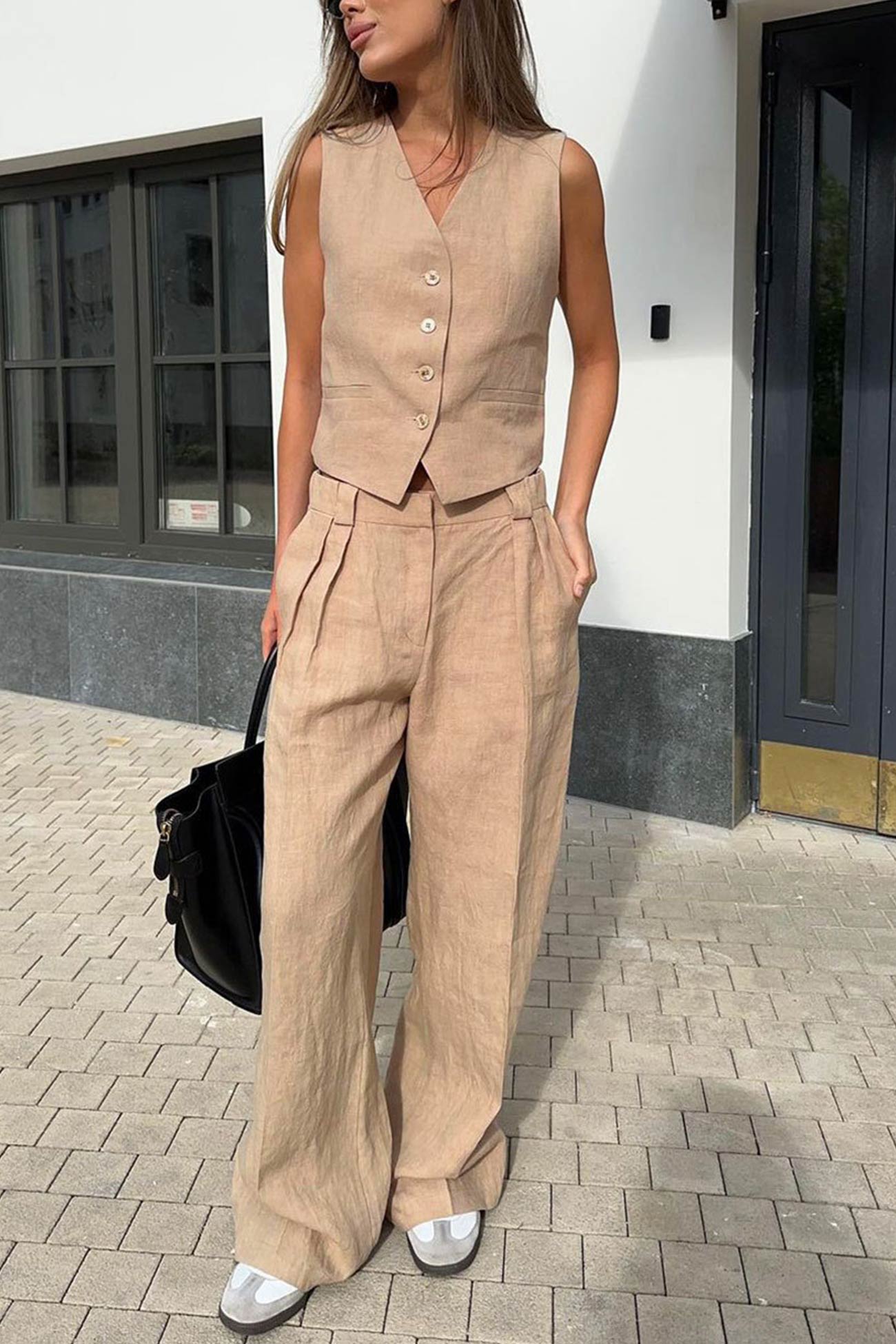 Fudus Leinen Tanktop und Hose