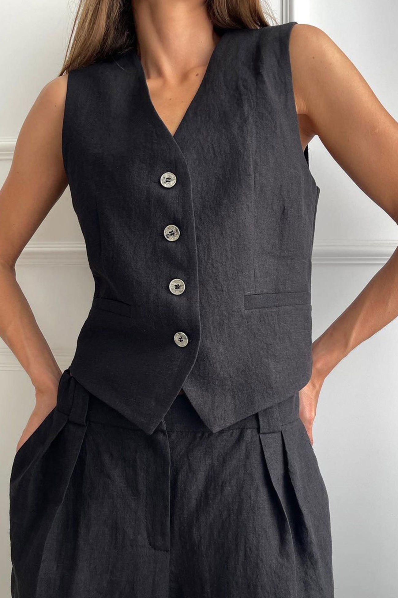 Fudus Leinen Tanktop und Hose