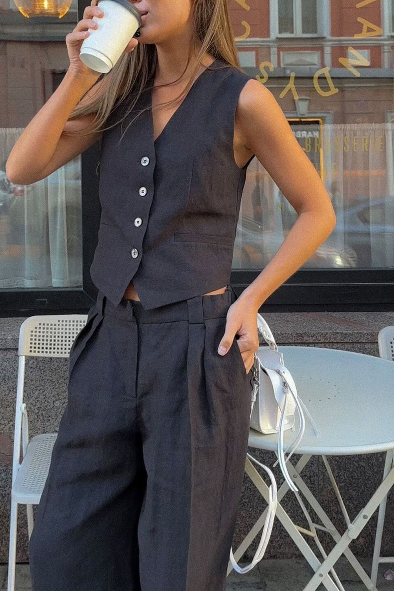 Fudus Leinen Tanktop und Hose