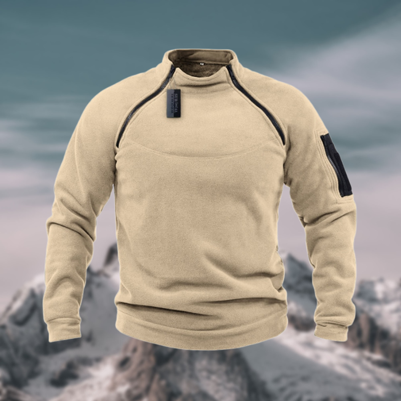 Herren Fleecepullover: Winddicht & Taktisch