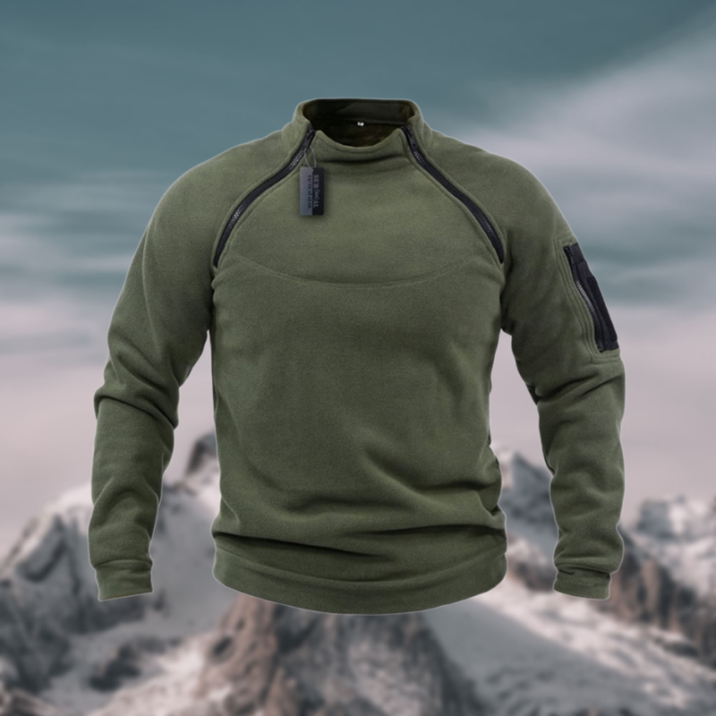 Herren Fleecepullover: Winddicht & Taktisch