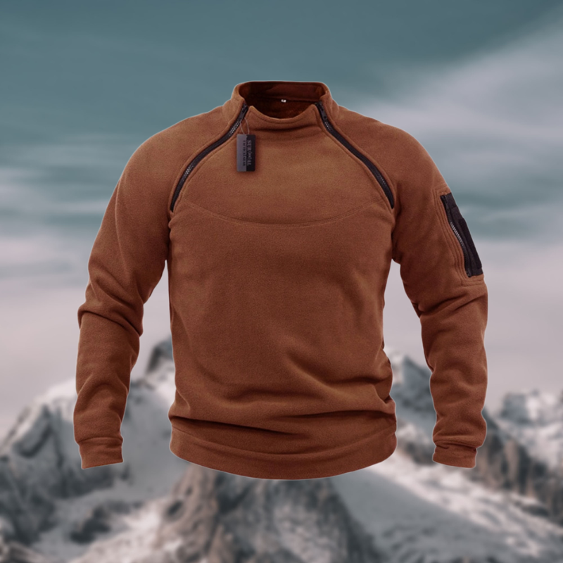 Herren Fleecepullover: Winddicht & Taktisch