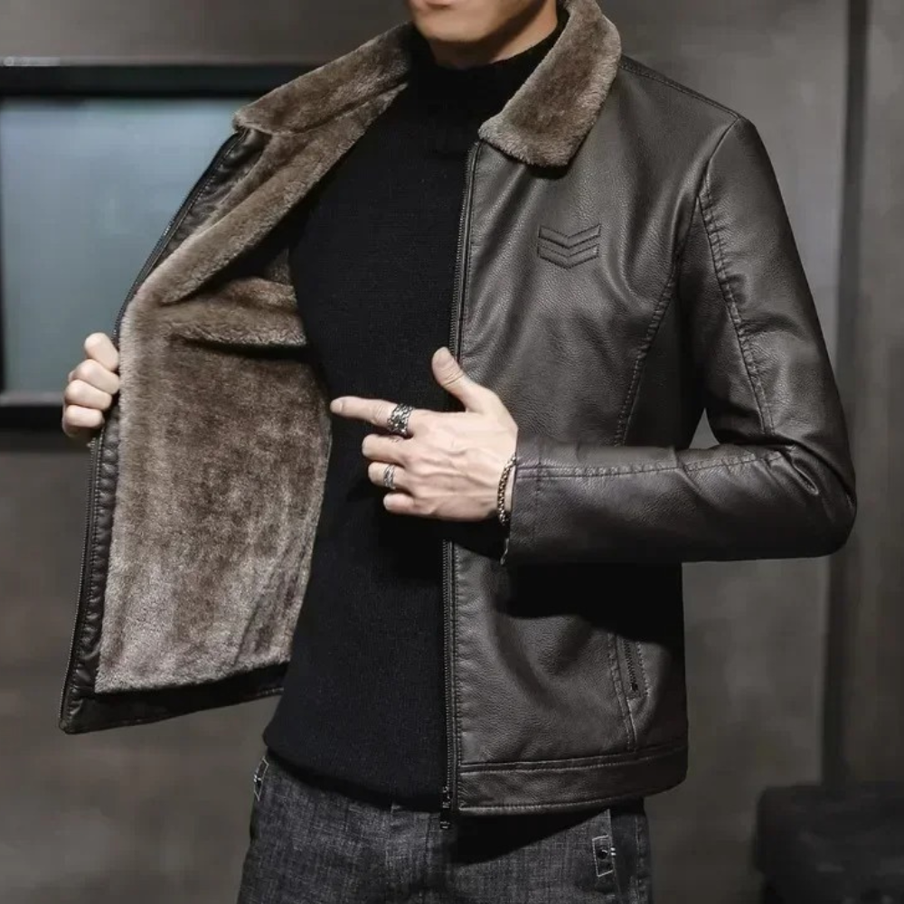 Männer-Plüschjacke BRYAN - stilvoll