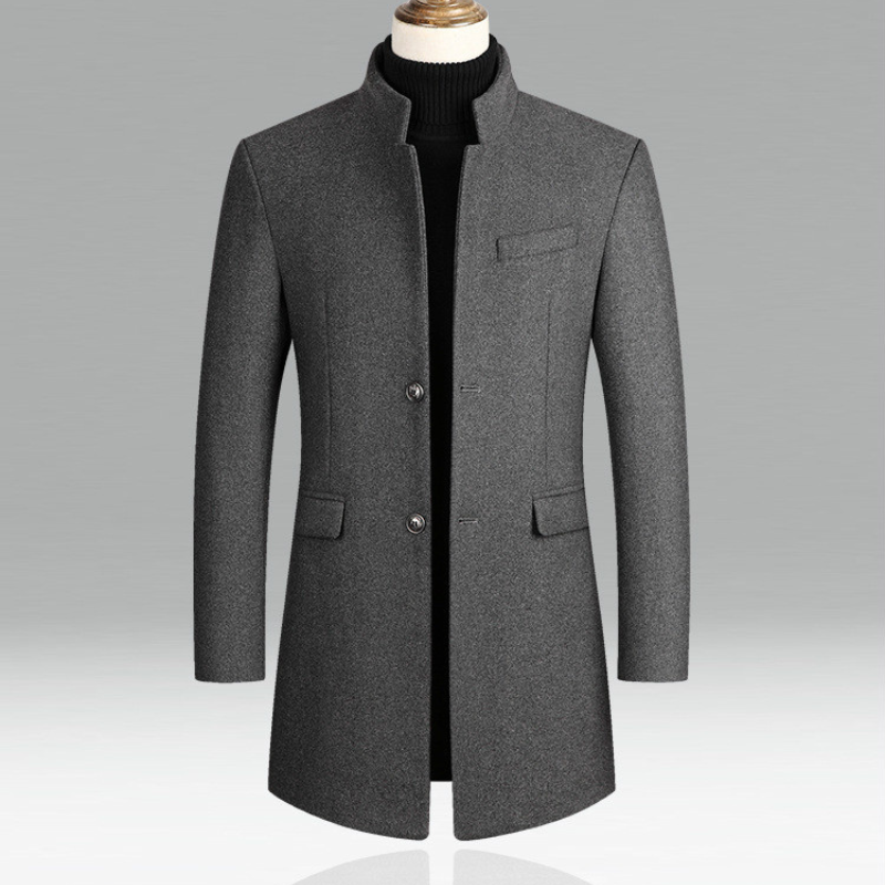 Krohn-e | Herren – Herbstmantel – Eleganter Mantel Aus Premium