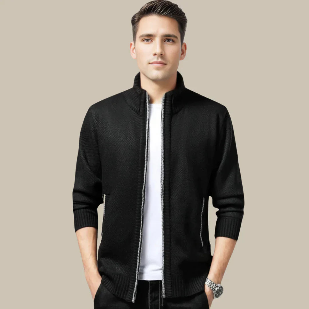 Reißverschluss-Strickjacke Dane