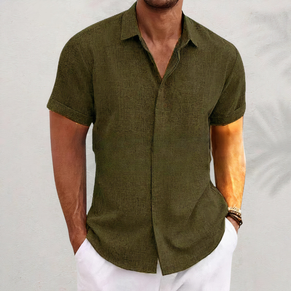Davian Retro Linen Shirt