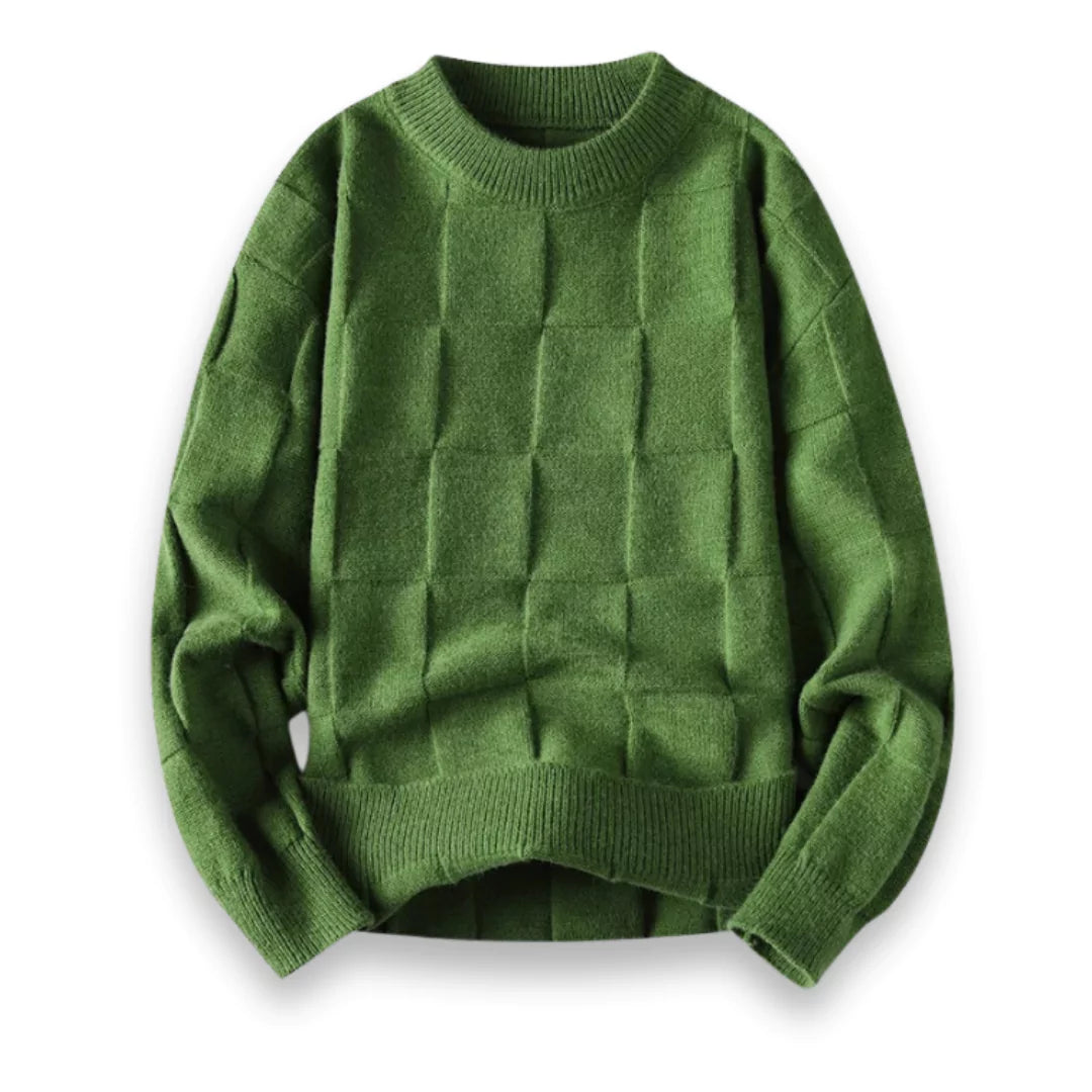 Hochwertiger Herrenpullover aus Baumwolle im klassischen Schnitt