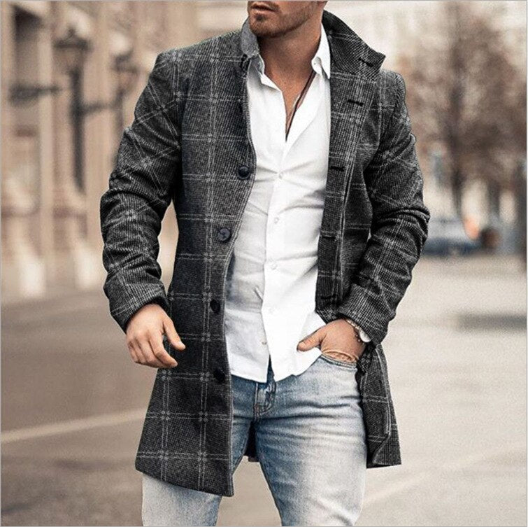 Männer Winterjacke mit Kragen