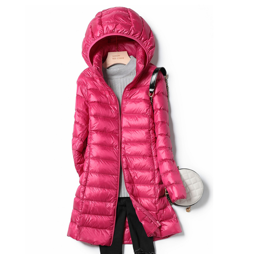 Krohn-e | Leichtgewichtige Gesteppte Jacke mit Kapuze Polyester Bequem und Warm
