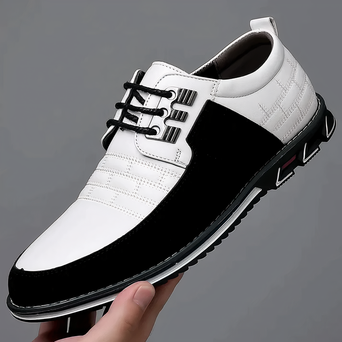 Herrenschuhe aus Leder, orthopädisch