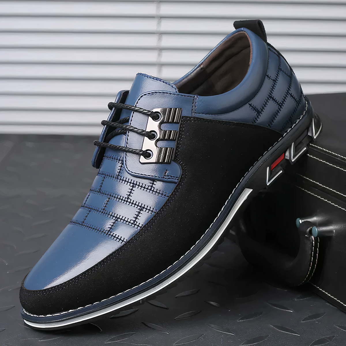 Herrenschuhe aus Leder, orthopädisch