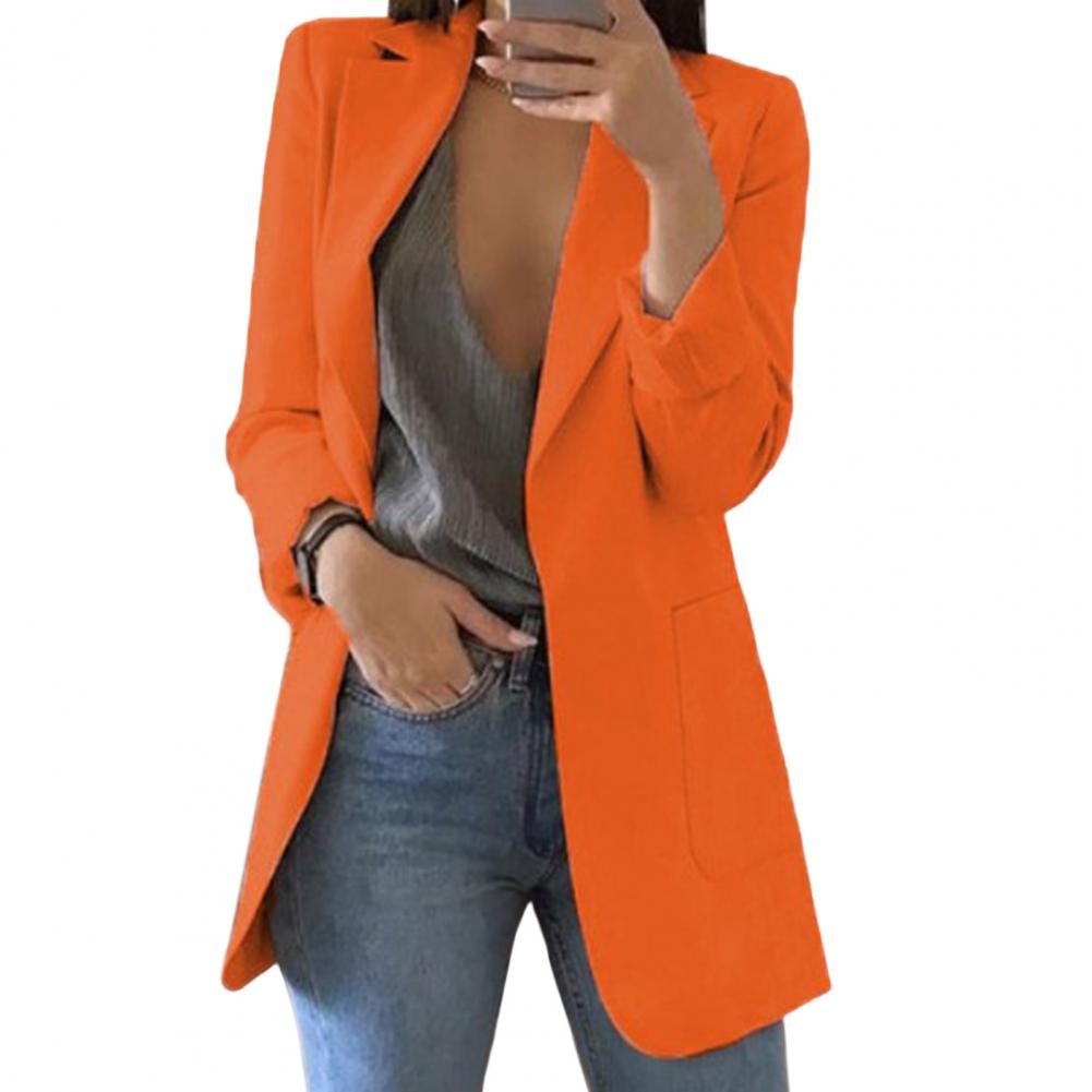 Krohn-e | Blazer mit Revers, Lange Passform