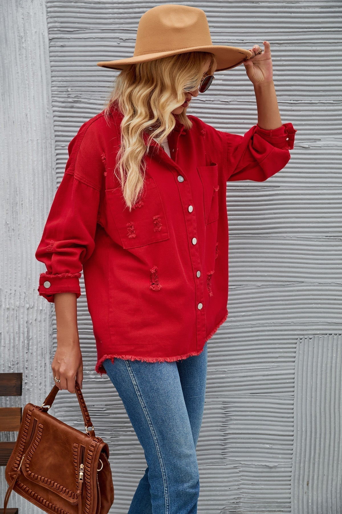 Krohn-e | Denimjacken mit Knöpfen, Herbst