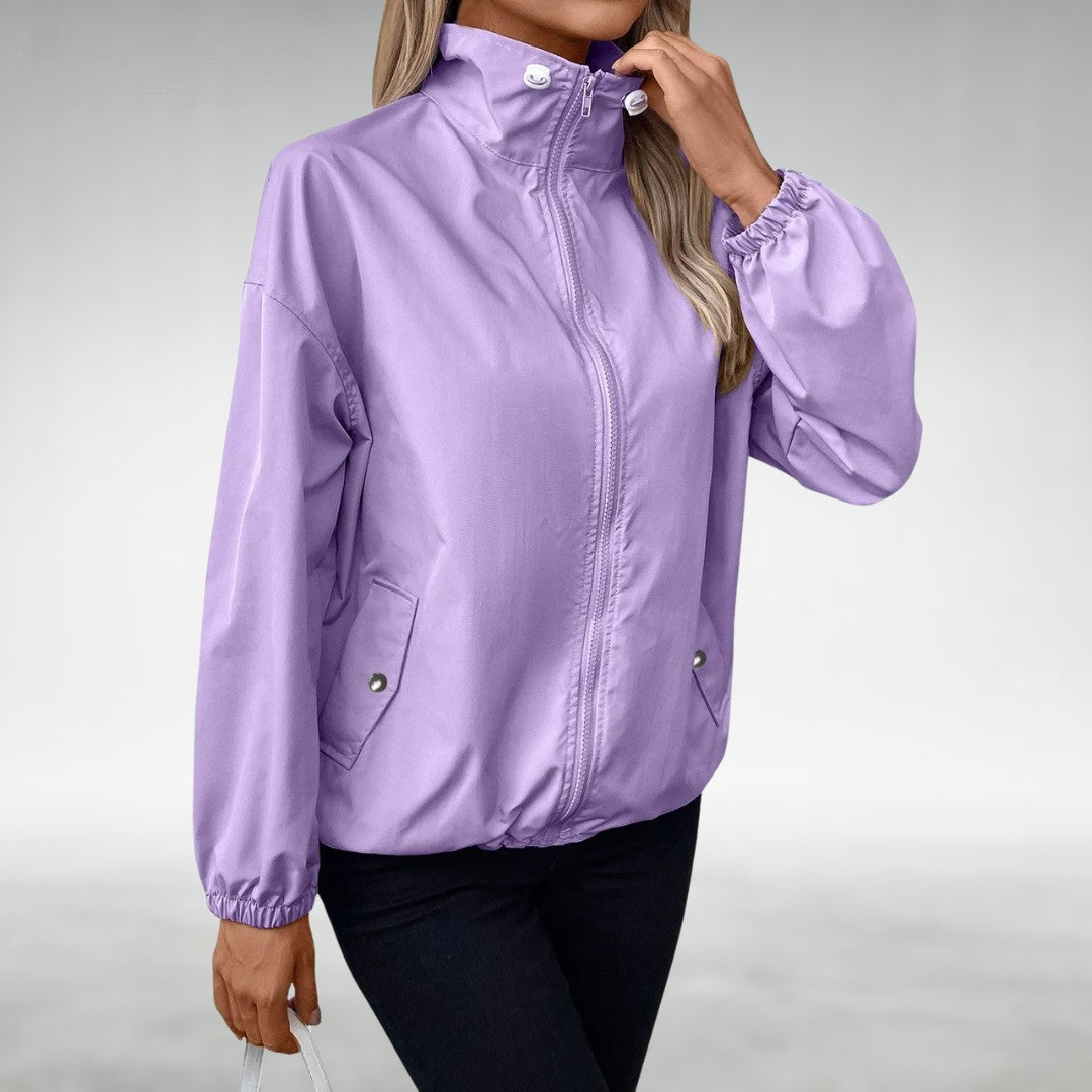 Krohn-e | Herbstjacke mit Reißverschluss und Hohem Kragen, Leicht