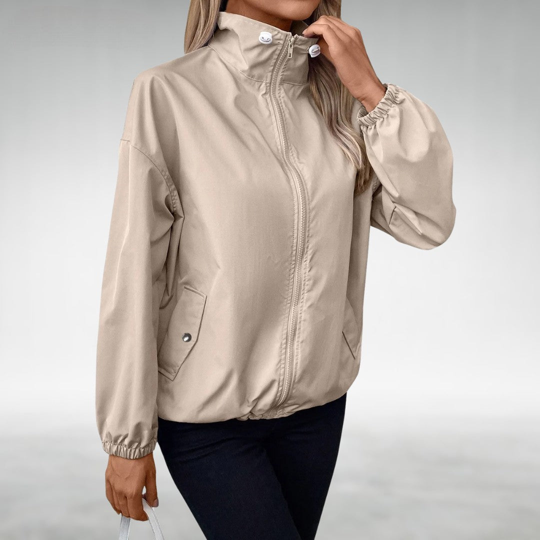Krohn-e | Herbstjacke mit Reißverschluss und Hohem Kragen, Leicht