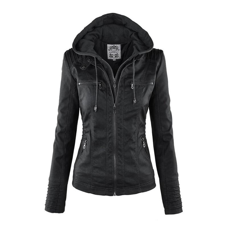 Krohn-e | Kurze Herbstjacke mit Kapuze und Reißverschlüssen