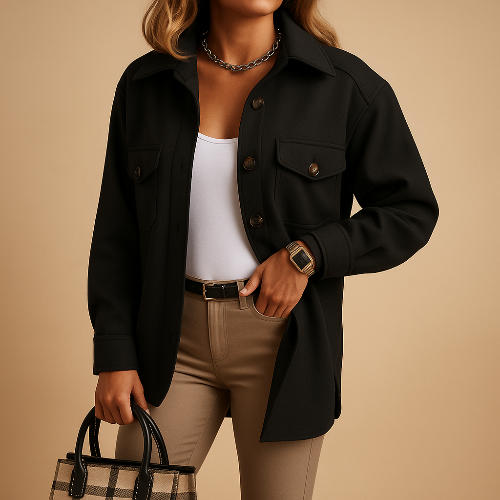 Krohn-e | Übergangsjacke mit Knöpfen und Taschen
