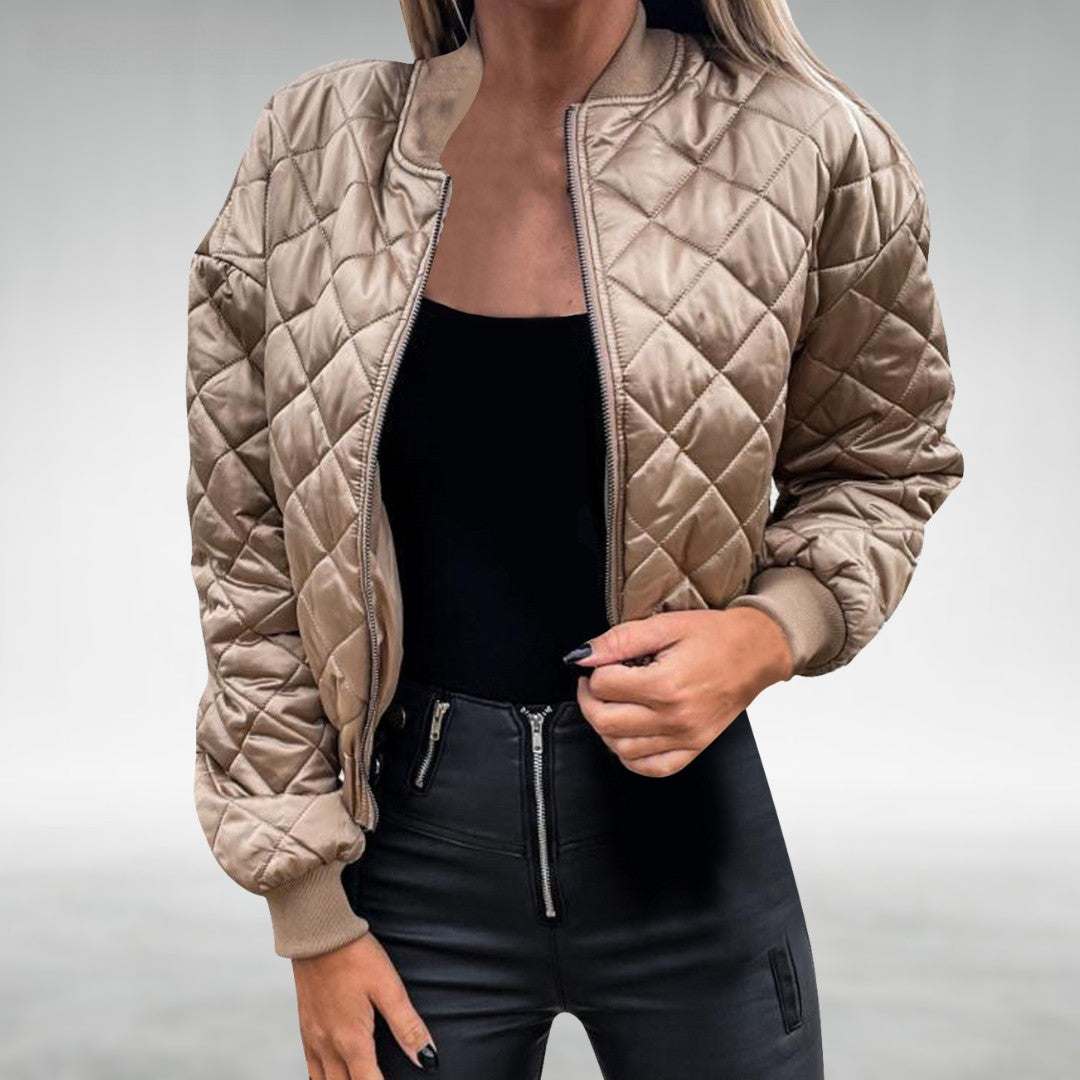 Krohn-e | Übergangsjacke Quilt Bomber mit Reißverschluss