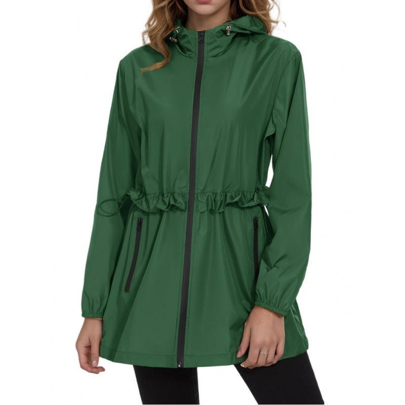 Krohn-e | Regenjacke mit Kapuze und Schnürung