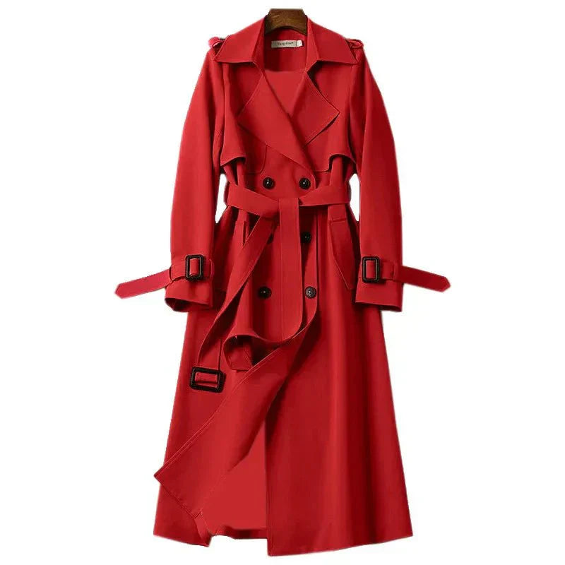 Krohn-e | Trenchcoat mit Gürtel und Doppelknopf