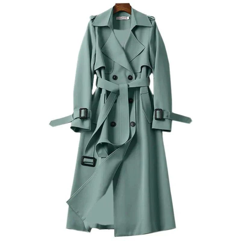 Krohn-e | Trenchcoat mit Gürtel und Doppelknopf