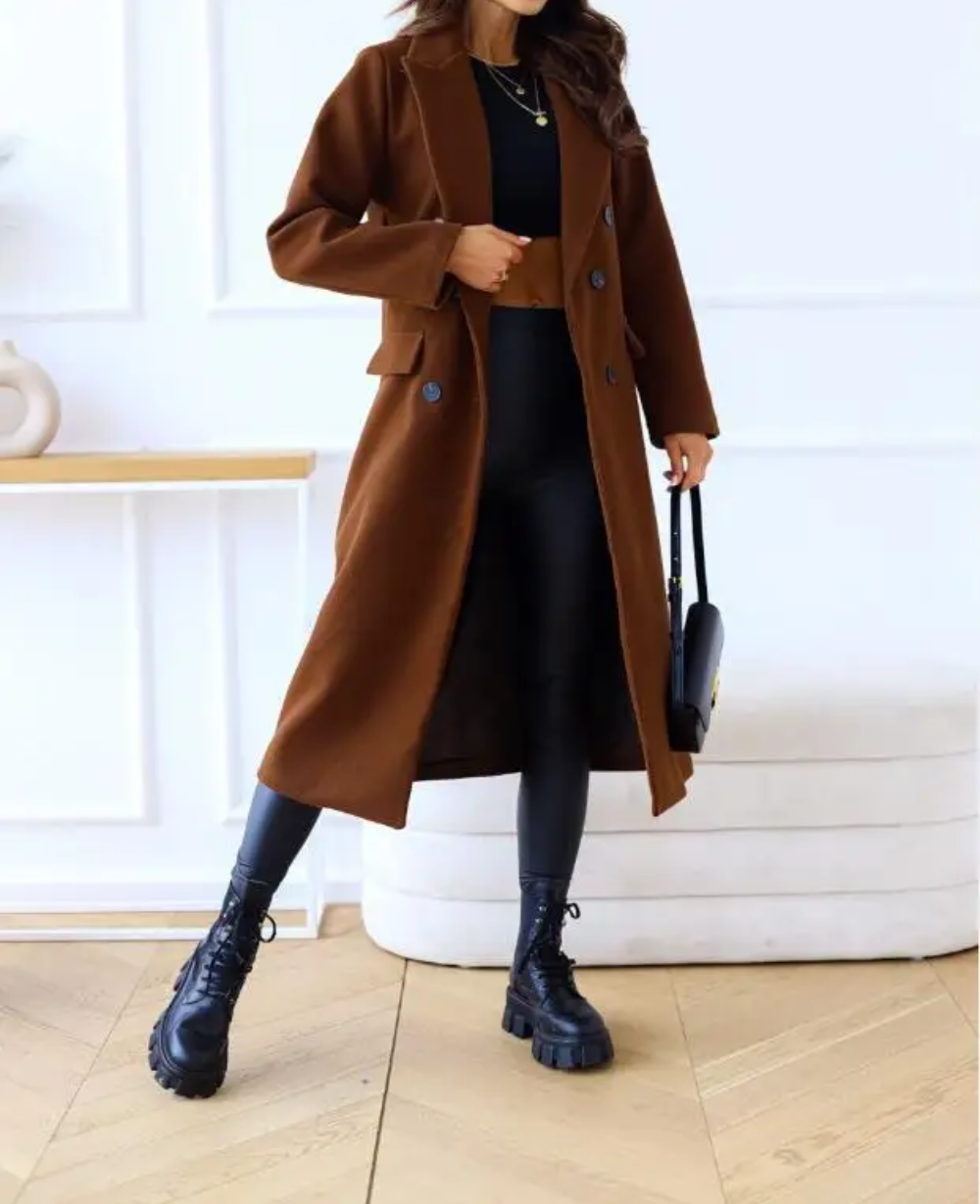 Krohn-e | Winterjacke Lang Gefüttert, Zeitloser Schnitt