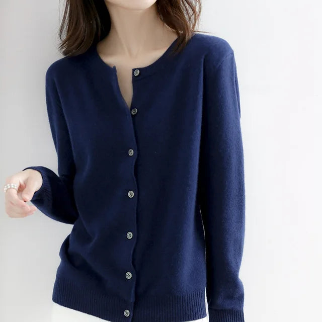 Krohn-e | Cardigan - Weicher Button-Up Kaschmir Cardigan