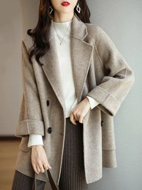 Krohn-e | Damen Wintermantel Aus Wolle