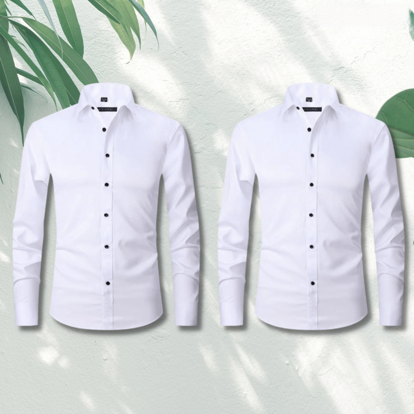 Daniel Herrenhemd Weiß, Stretch, Knitterarm