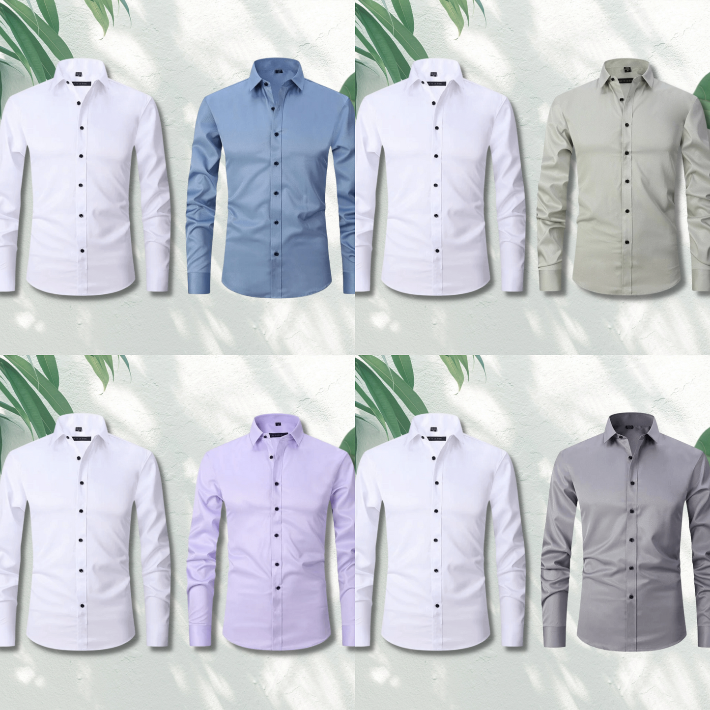 Daniel Herrenhemd Weiß, Stretch, Knitterarm