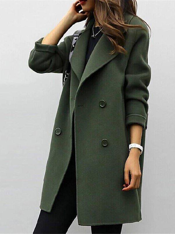 Krohn-e | Klassischer Schwarzer Trenchcoat für Frauen Stilvolle Wintereleganz