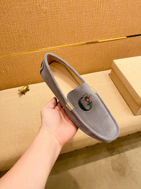 High-End Men's Casual Loafers by LuxeMode, Genuine Leather Designer Shoes