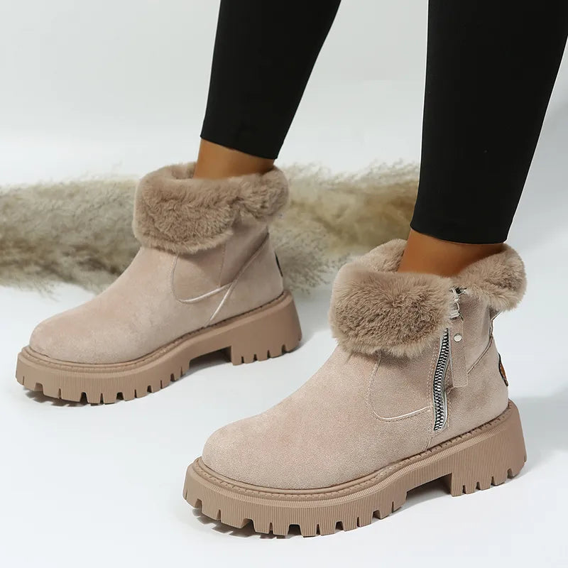 Krohn-e | Warme Samt Verstärkte Baumwollschuhe