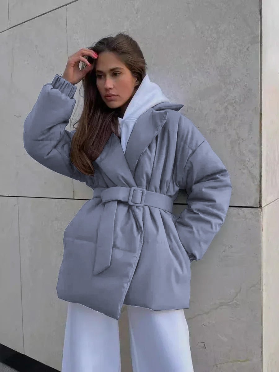 Krohn-e | Elegante Gürtelpufferjacke für Kalte Temperaturen