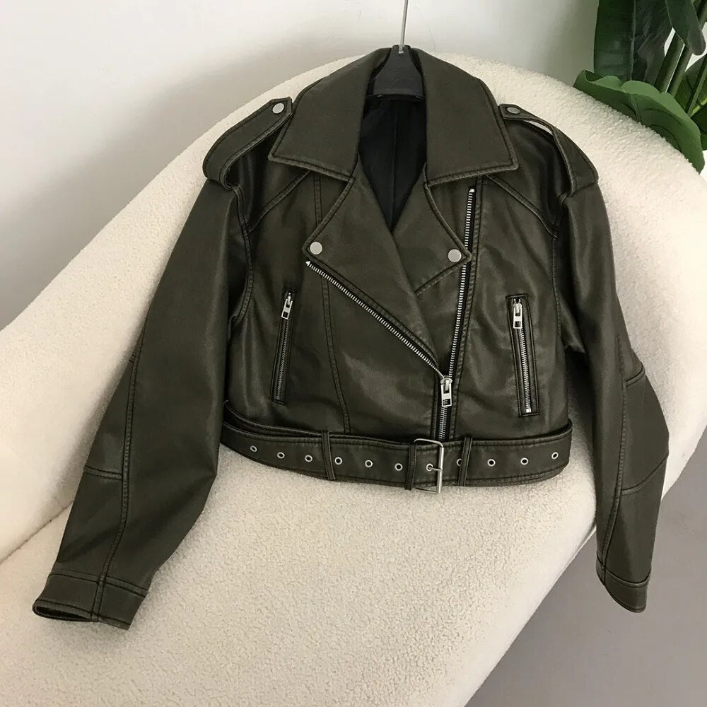 Krohn-e | elegante Lederjacke für den Frühling
