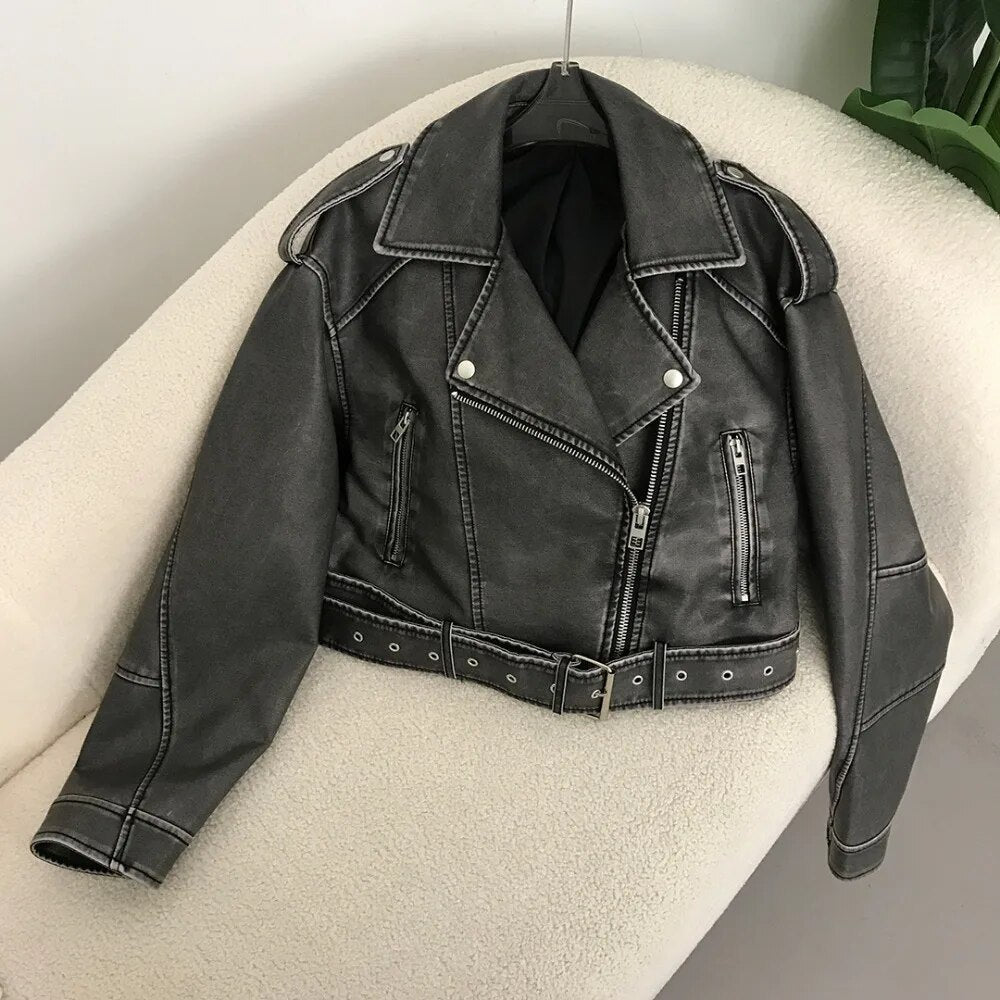Krohn-e | elegante Lederjacke für den Frühling