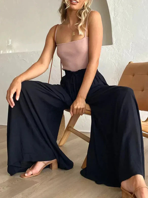 Cleo Damenhose mit weiten Hosenbeinen