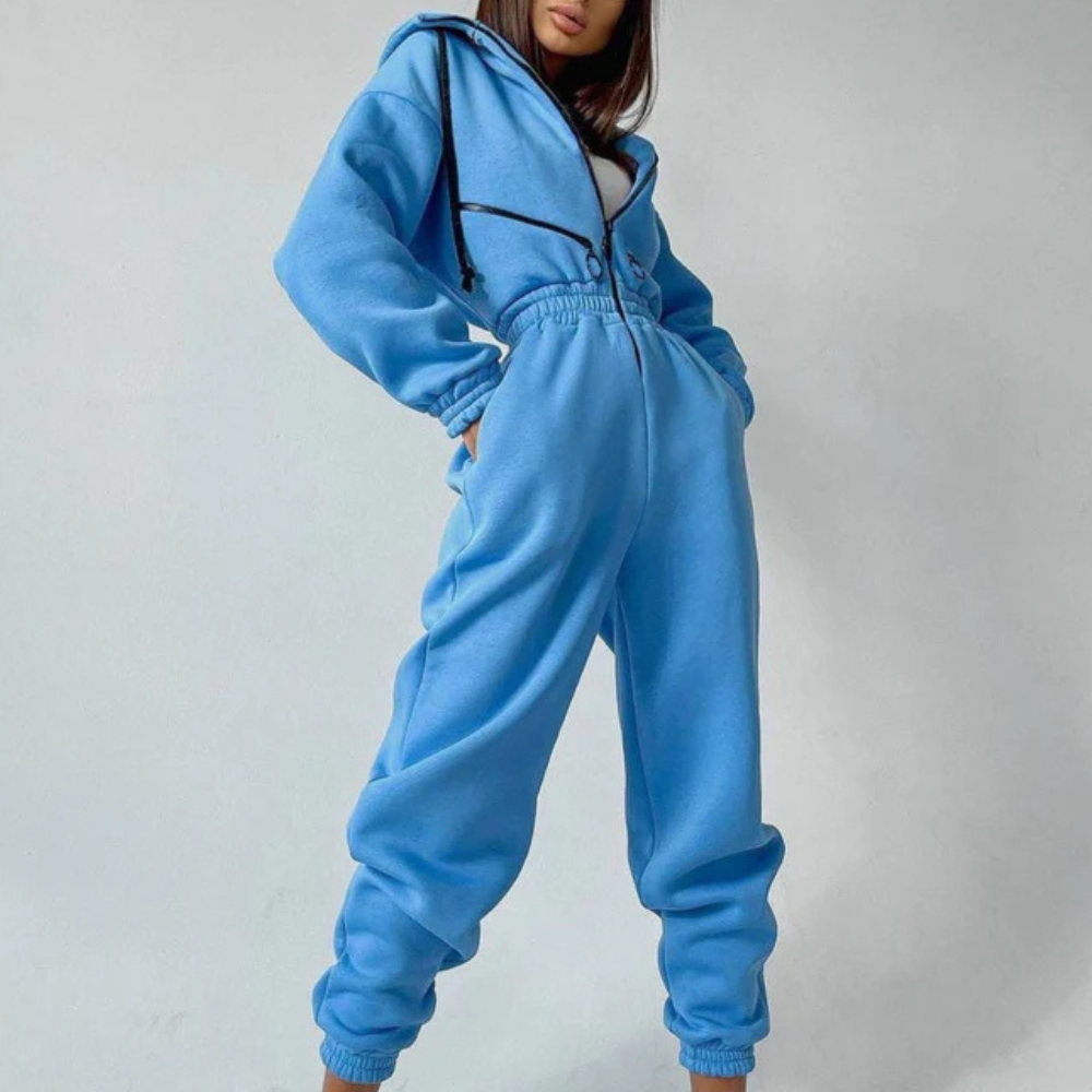 Modischer Damen-Kapuzenoverall von Fudus