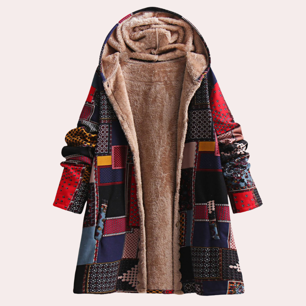 Krohn-e | Winterklassischer Warmer Mantel mit Kapuze für Damen