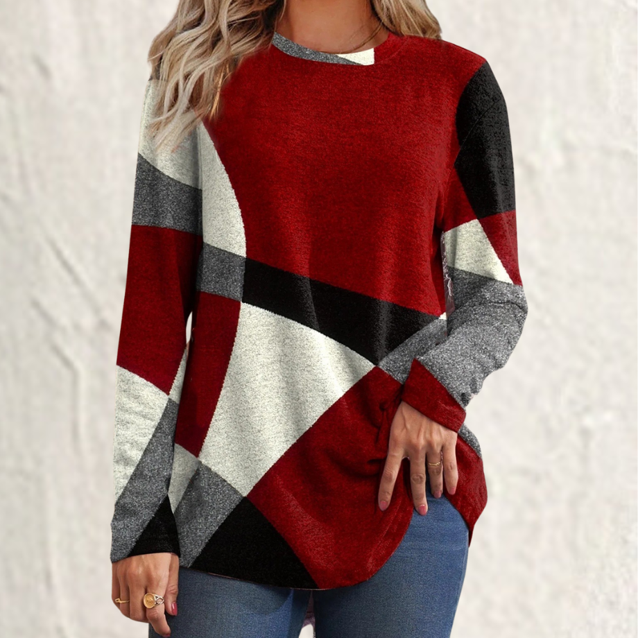 Farbblock-Pullover Ella